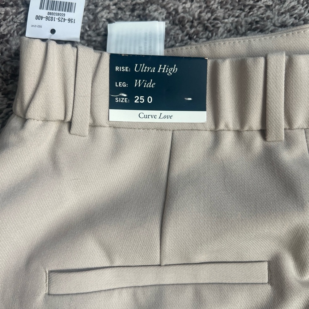 Abercrombie & Fitch Curve Love Pants in Light Tan